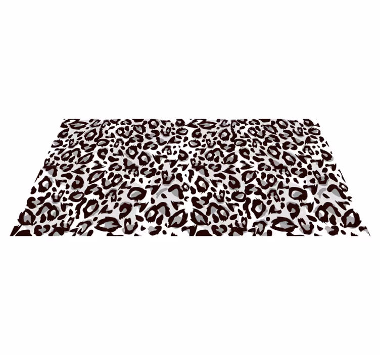 Tapis vinyle motif animal inspiration de traits de léopard - TenStickers