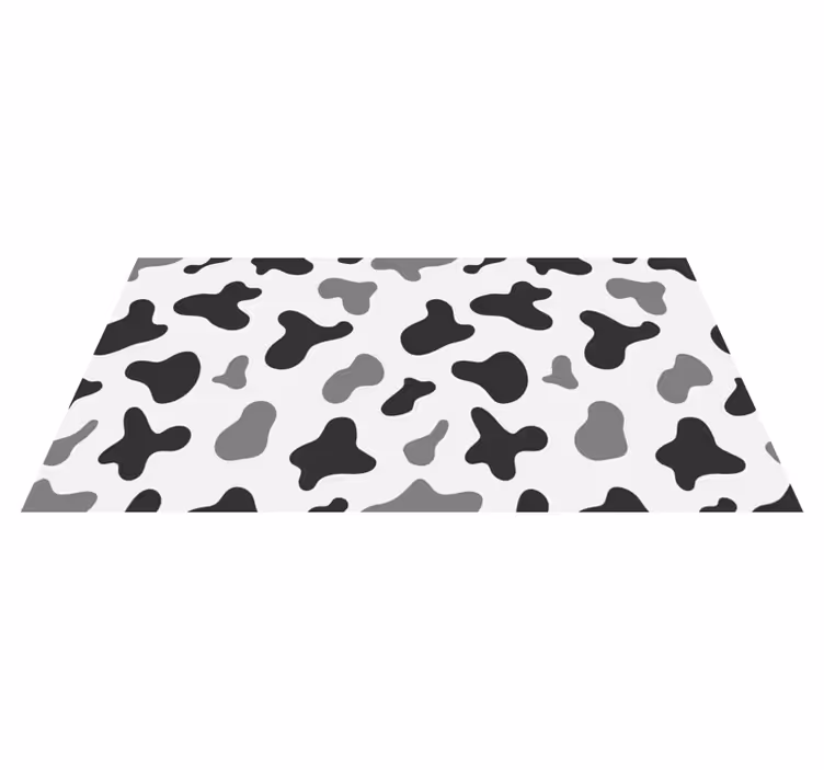 Tapis vinyle motif animal inspiration de vache - TenStickers