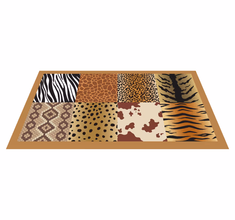 Tapis vinyle carreaux Carreaux de peau - TenStickers