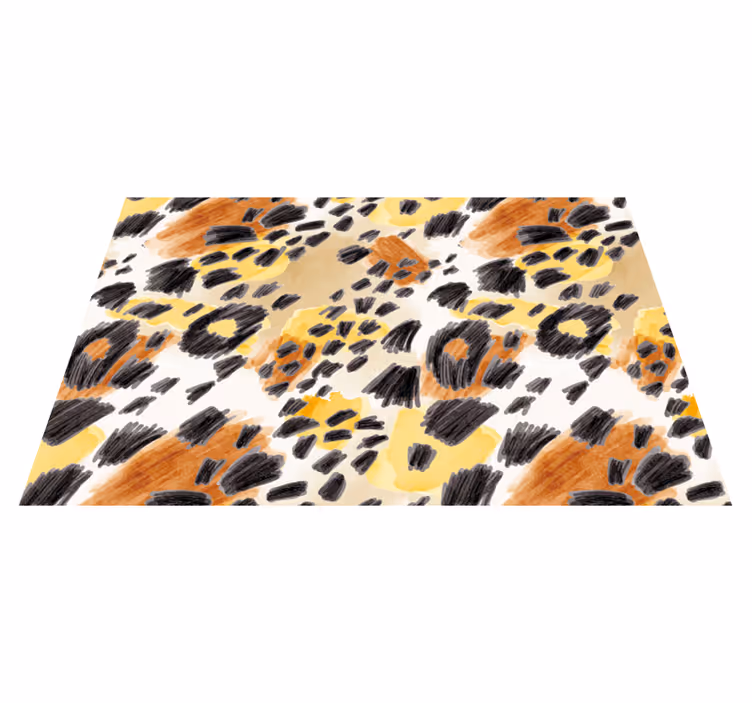 Tapis vinyle motif animal Élégance raffinée - TenStickers
