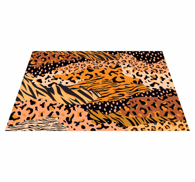 tapis vinyle salon Différentes impressions d'animaux - TenStickers