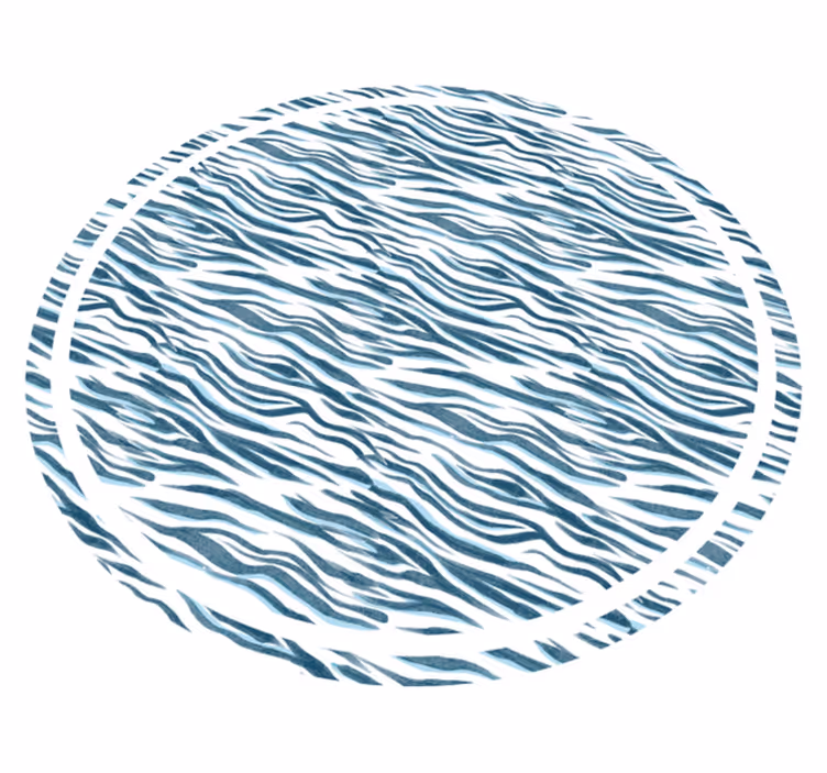 Tapis vinyle motif animal vague zébrée élégante - TenStickers