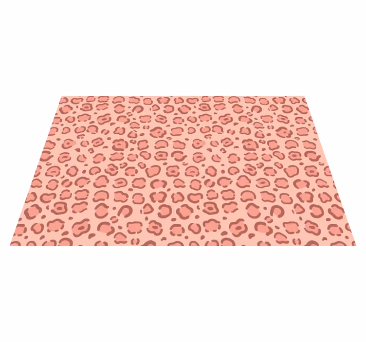 Tapis vinyle motif animal pois léopard - TenStickers