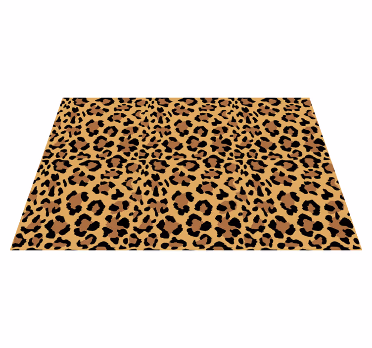 Tapis vinyle motif animal à motifs léopard - TenStickers