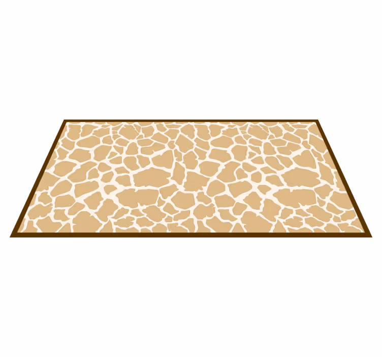 Tapis vinyle motif animal inspiration de taches de girafe - TenStickers