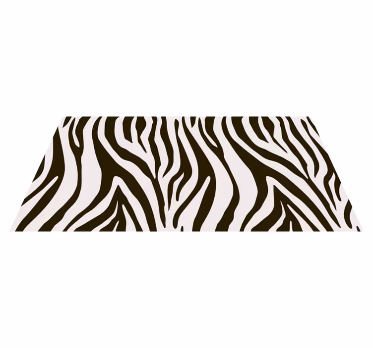 Tapis vinyle motif animal style à rayures zébrées - TenStickers