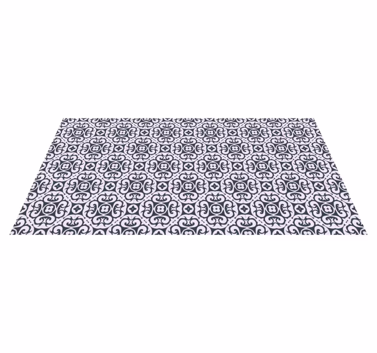 Tapis mosaique vinyle composition mosaïque élégante - TenStickers