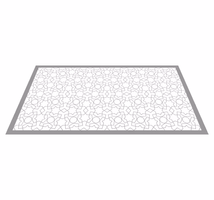 Tapis mosaïque vinyle motifs géométriques raffinés - TenStickers