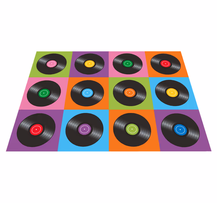 tapis vinyle cuisine Plaques de disque de vinylee de cuisine - TenStickers
