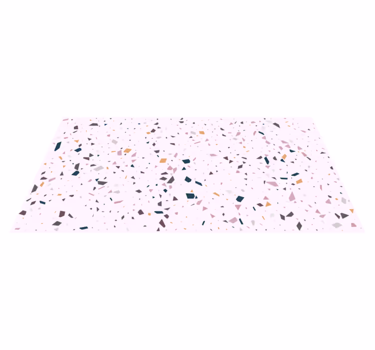 Tapis vinyle marbre éclats géométriques colorés - TenStickers