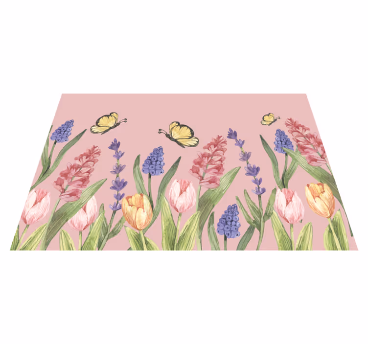 Tapis vinyle plantes emblème du jardin botanique - TenStickers