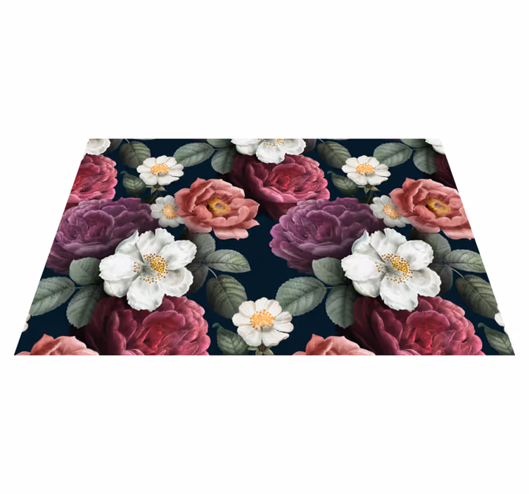 Tapis vinyle plantes sophistication botanique chic - TenStickers