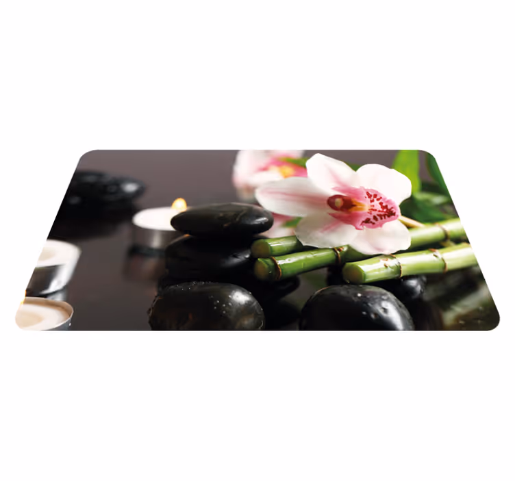 tapis vinyle cuisine Orchidée nostalgique - TenStickers