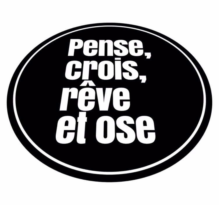 Tapis vinyle citation Citation pour ne pas perdre espoir - TenStickers