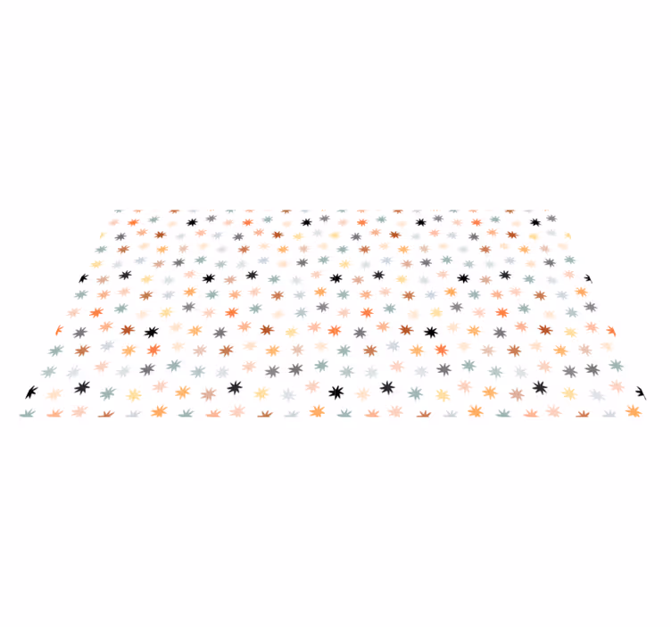 Tapis vinyle étoile motif étoilé coloré - TenStickers