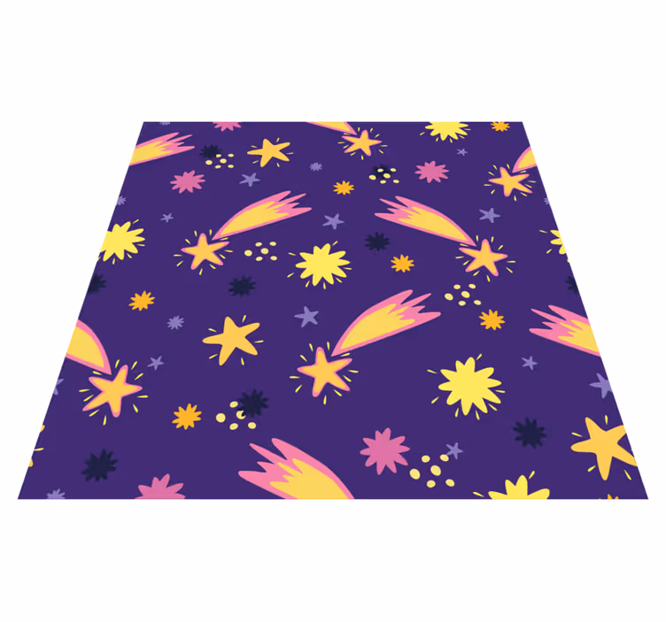 Tapis vinyle étoile Élément étoile filante - TenStickers