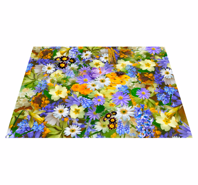 Tapis vinyle plantes concept de fleur vivante - TenStickers