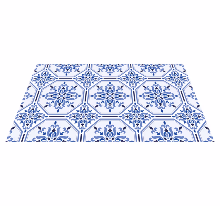 Tapis vinyle carreaux vinyle de lisboa - TenStickers
