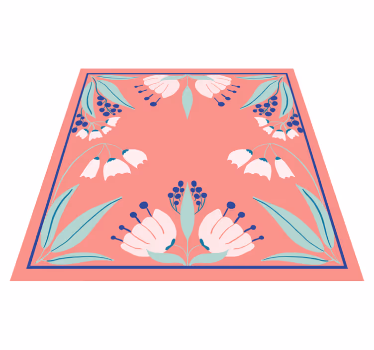 Tapis vinyle plantes palette de motifs - TenStickers