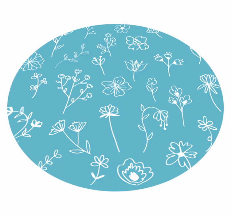 Tapis vinyle plantes illustrations élégantes - TenStickers