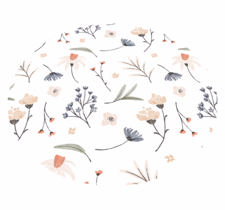 Tapis vinyle plantes design minimaliste et élégant - TenStickers