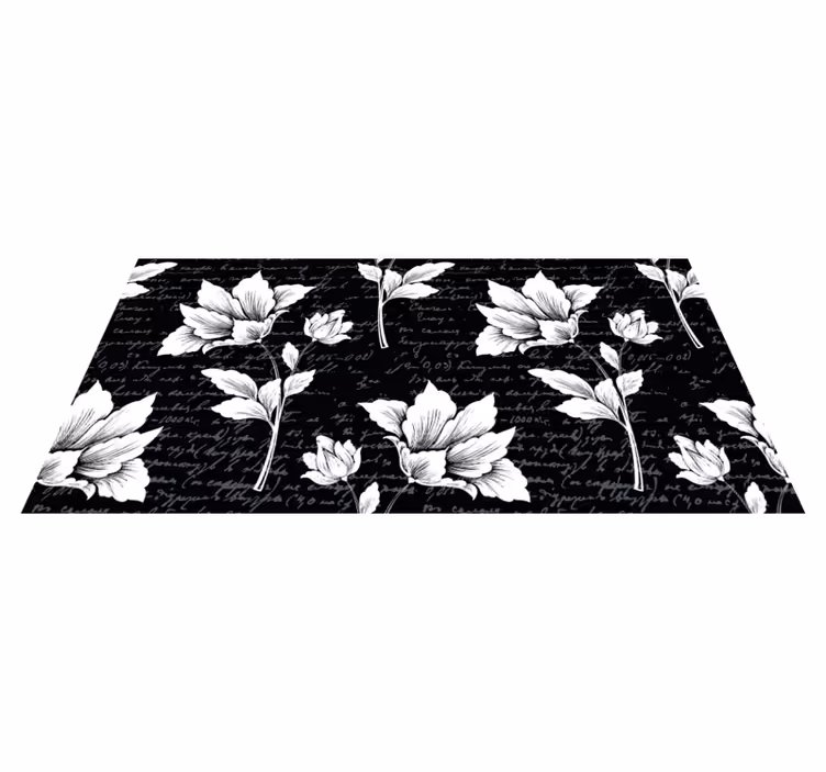 Tapis vinyle plantes élément botanique gracieux - TenStickers