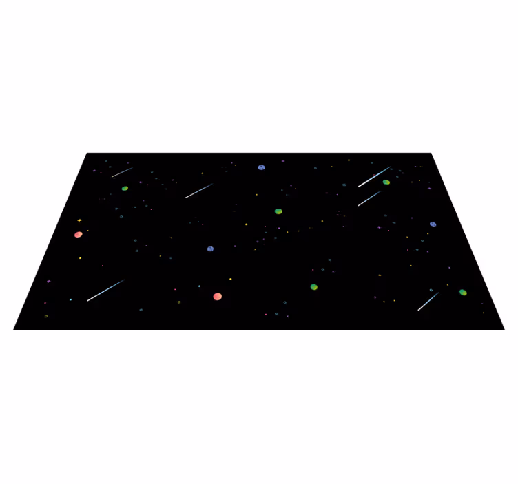 Tapis vinyle étoile ciel étoilé cosmique - TenStickers