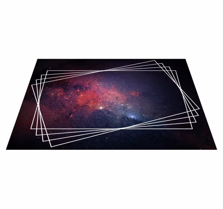 Tapis vinyle design moderne modèles de nébuleuses cosmiques - TenStickers