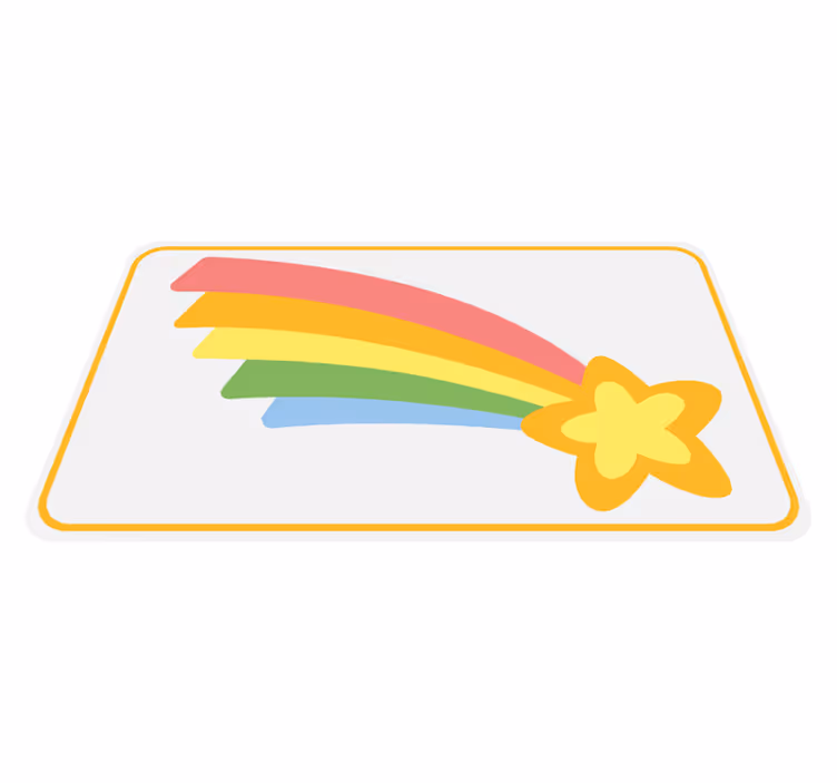 Tapis vinyle pour enfants Arc en ciel coloré - TenStickers