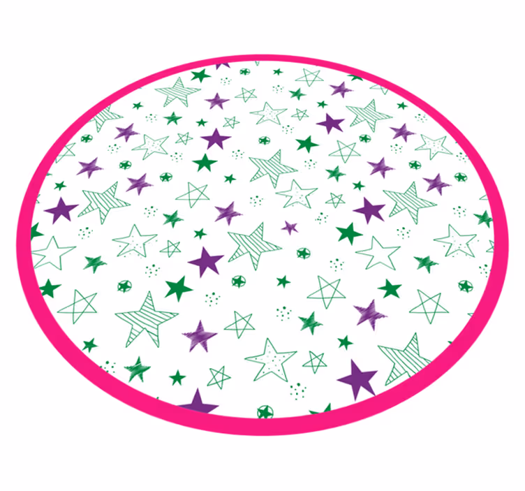 tapis vinyle chambre étoiles de plusieurs tailles - TenStickers