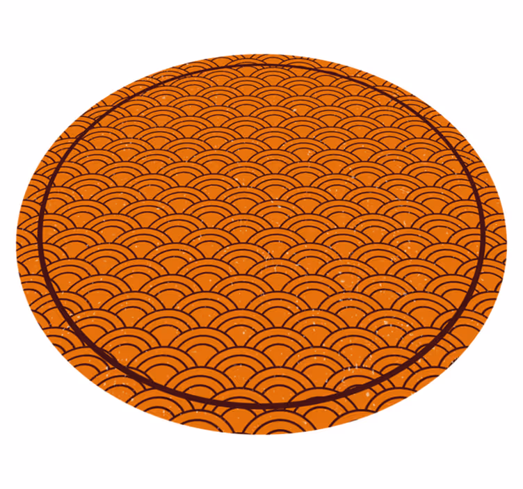 tapis vinyle salon Vague traditionnelle asiatique modèle oriental - TenStickers
