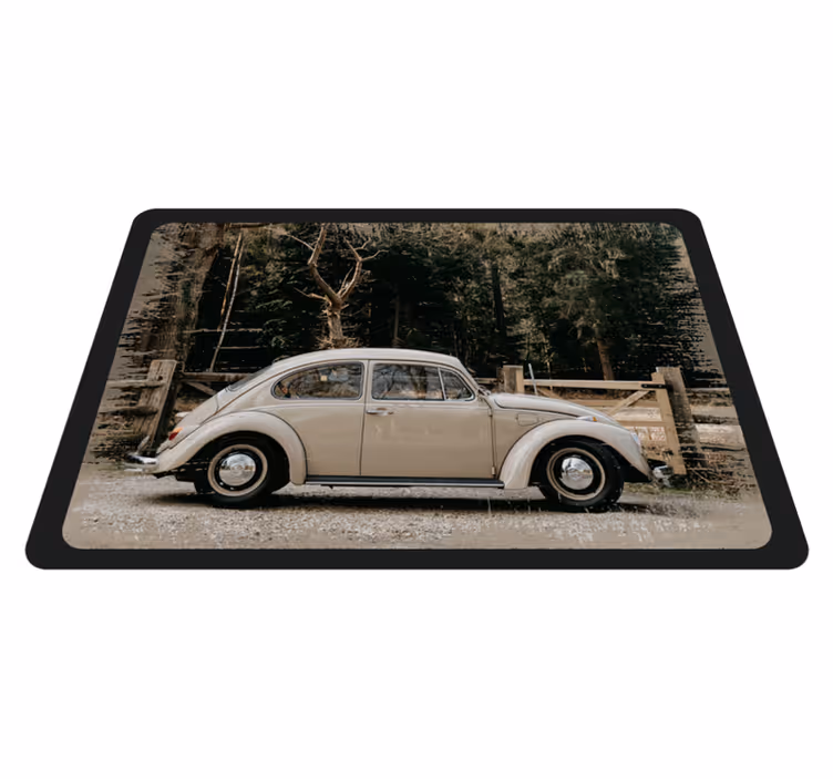 Tapis vinyle retro Coccinelle vw - TenStickers