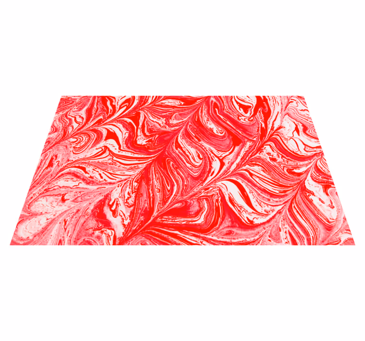 Tapis vinyle chambre Texture ondulée de couleur rouge - TenStickers