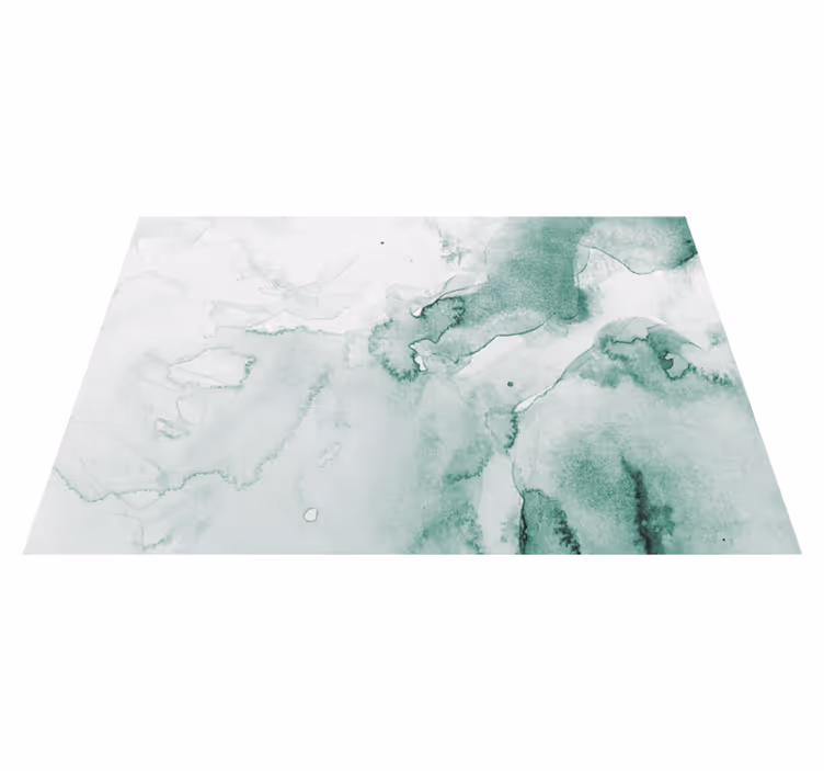 Tapis vinyle marbre tourbillon vert doux - TenStickers