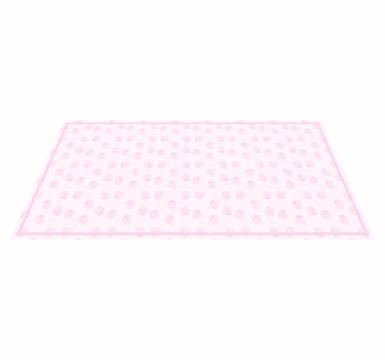 Tapis vinyle cuisine motif fraise rose - TenStickers