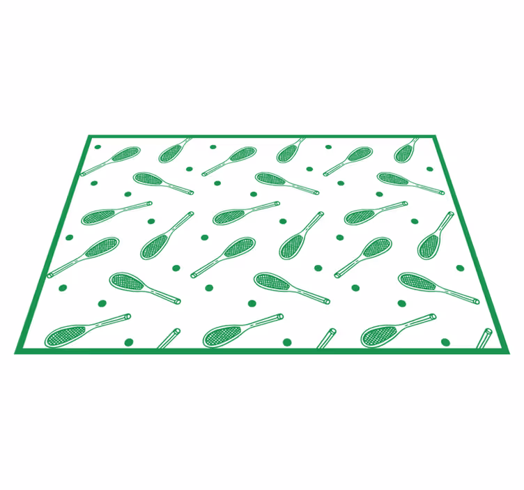Tapis vinyle autres tapis impression raquette de tennis - TenStickers
