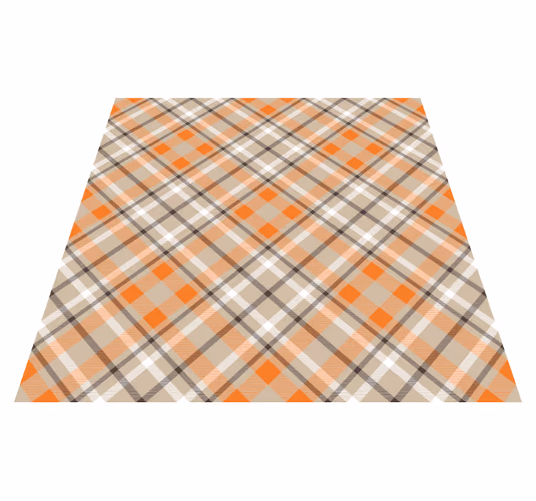 Tapis vinyle rayures style écossais - TenStickers