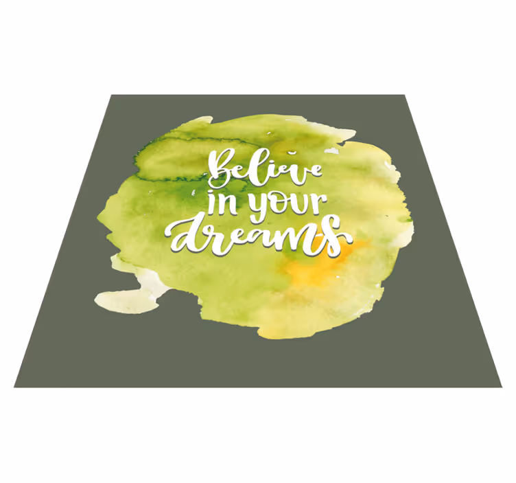 Tapis vinyle citation confiance dans les aspirations - TenStickers
