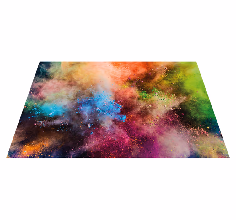 Tapis vinyle chambre Multicolore chiné - TenStickers