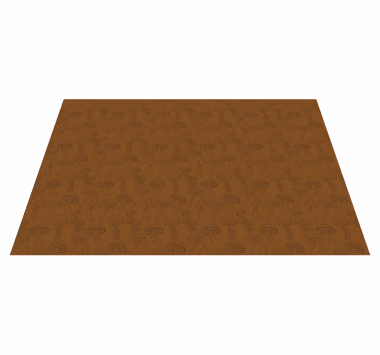 Tapis vinyle nature motif champignon - TenStickers