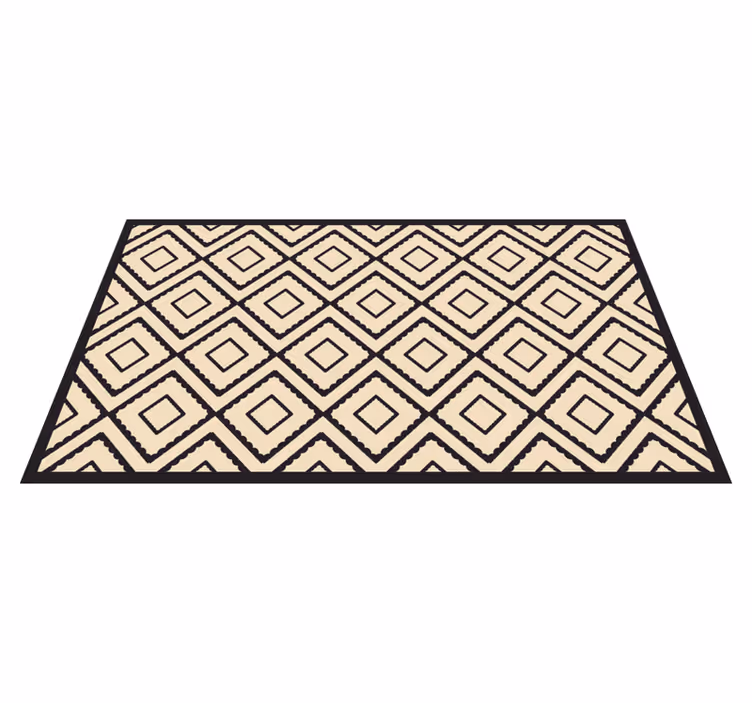 Tapis vinyle géométrique formes à motifs de losanges - TenStickers