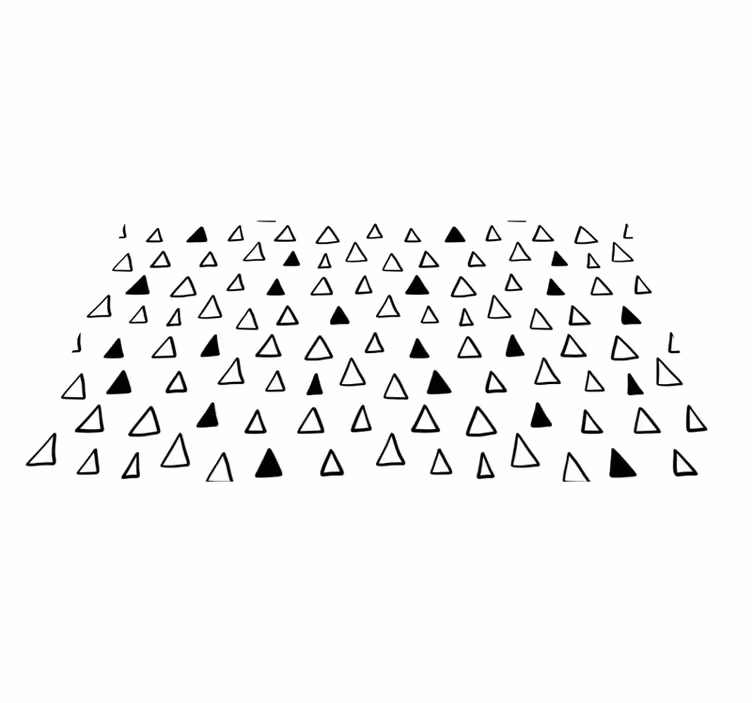 Tapis vinyle étoile motifs triangulaires - TenStickers