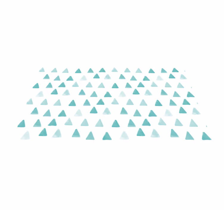 Tapis vinyle geometrique Triangles aquarelles à rayures bleues - TenStickers