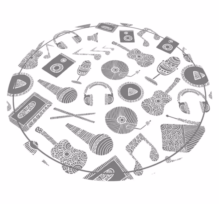 Tapis vinyle autres tapis modèles d'instruments de musique - TenStickers