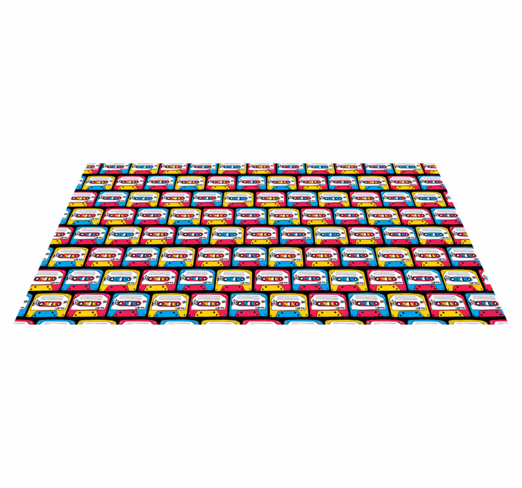 Tapis vinyle rectangulaire Mur de briques comme modèle avec casse - TenStickers