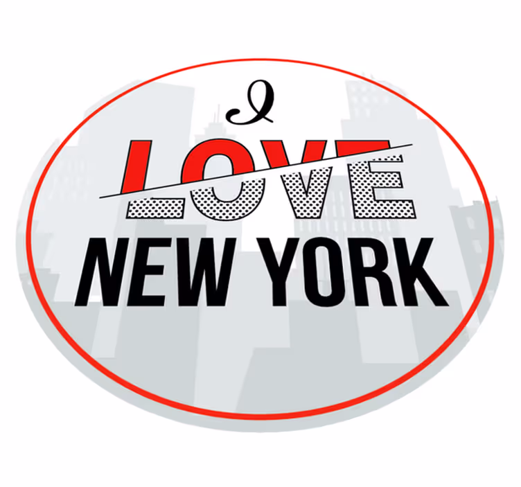 Tapis vinyle citation j'aime new york - TenStickers