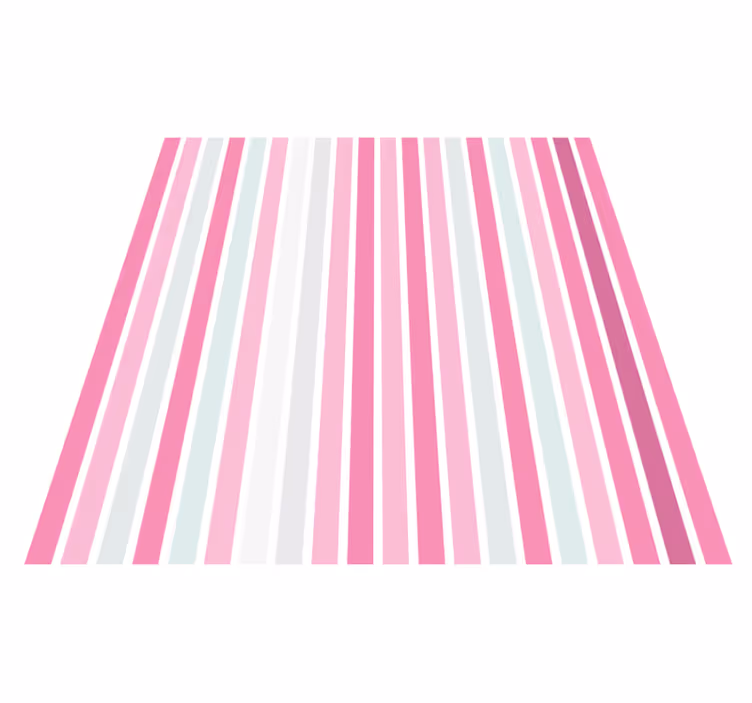 Tapis vinyle rayures sophistication rose - TenStickers