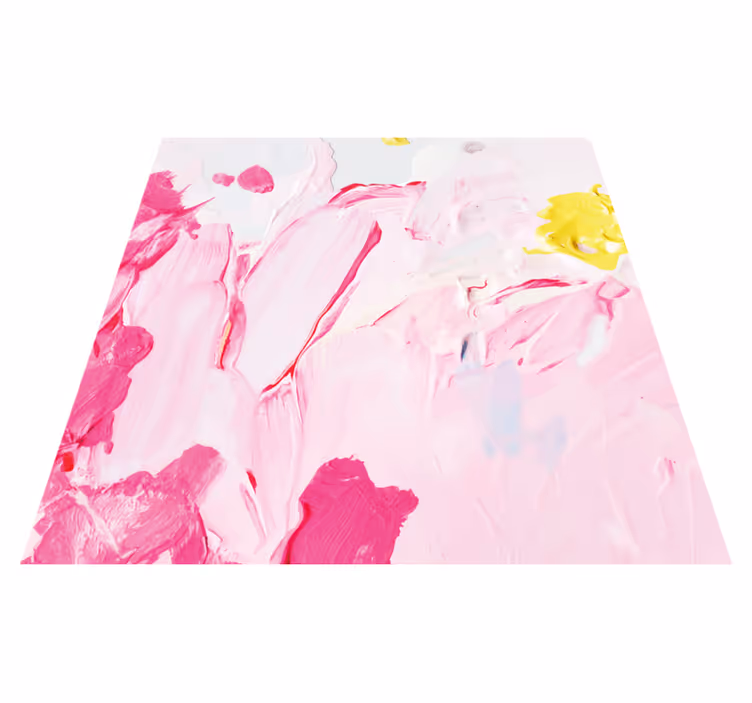 Tapis vinyle moderne Coup de pinceau acrylique coloré - TenStickers