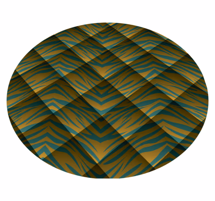 Tapis vinyle motif animal inspiration safari - TenStickers