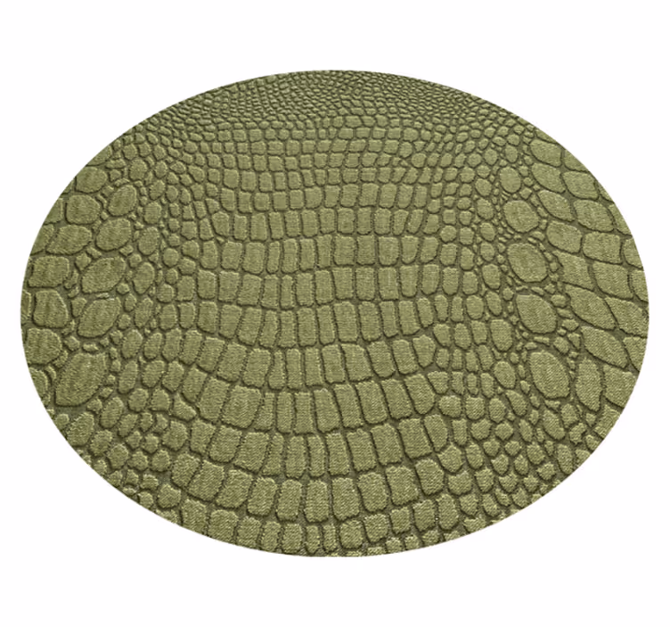 Tapis vinyle motif animal peau de crocodile naturel - TenStickers